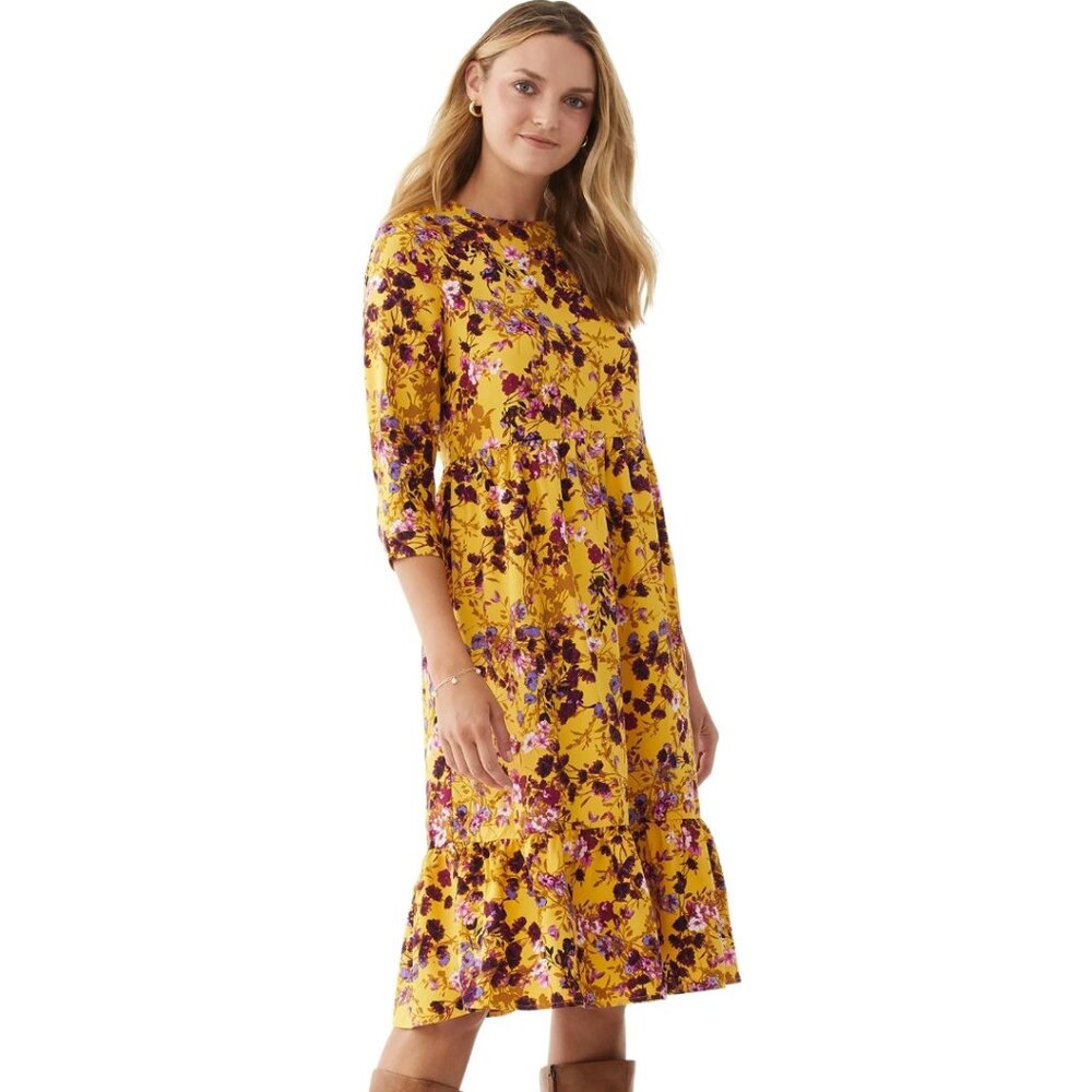 Scoop XXL Boho tiered Midi Dress